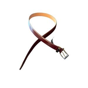 Cezani Belt Burgundy Genuine Italian Leather Handmade Dress Belt 42
